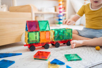 Klocki magnetyczne dla dzieci Rainbow Motion Pack 24 el Connetix