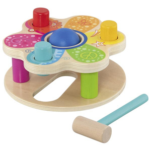 Przebijanka dla dzieci i sorter kolorów Flower Power Hammer bench Goki 