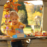 Drewniany Food Truck Outdoor Erzi mobilny sklep restauracja