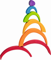 Okrągła układanka z 12 drewnianymi elementami Puzzle Oculus Goki