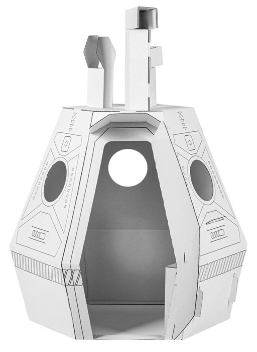 Kartonowy domek do malowania i samodzielnego złożenia Kapsuła Ratunkowa Tektorado