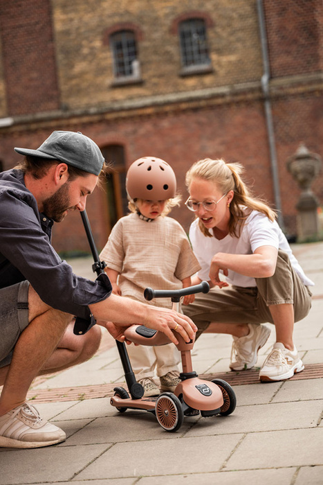 SCOOTANDRIDE Highwaykick 1 Push and Go 2w1 Jeździk i hulajnoga z rączką do prowadzenia 1-5 lat SCOOTANDRIDE Highwaykick 1 Push and Go 2w1 Jeździk i hulajnoga z rączką do prowadzenia 1-5 lat Mocha