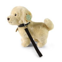 Pluszowy Golden Retriever Rappa 25 cm ekologiczny Piesek ze smyczą dla dzieci
