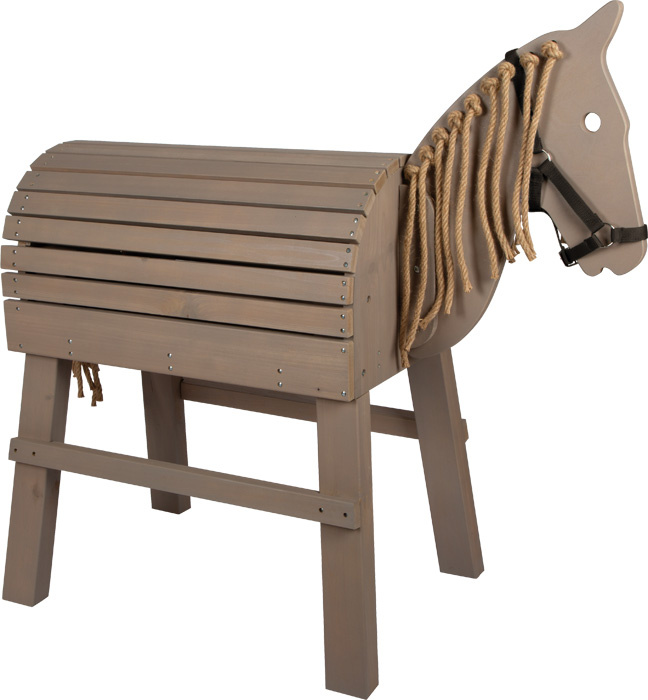 Stojący szary duży koń dla dzieci Small Foot