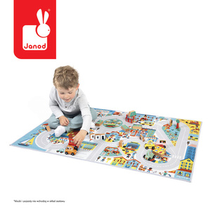 Mata dla dzieci do zabawy z drogą Miasto Cross Roads Janod