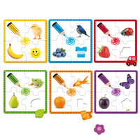 Puzzle dla dzieci 6w1 Kolory Goula