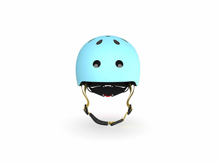 SCOOTANDRIDE Dziecięcy Kask XXS-S 1-5 lat światło LED magnetyczne zapięcie Blueberry