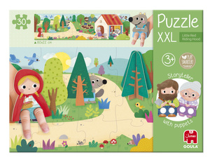 Wielkie puzzle XXL Czerwony kapturek Goula