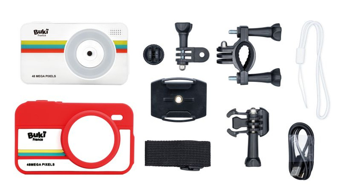 CamPro Aparat 2w1 kamerka do kasku na hulajnogę i rower Buki