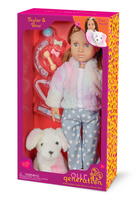 Lalka dla dzieci SKYLAR 46cm z pieskiem i akcesoriami Our Generation