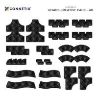 Klocki magnetyczne dla dzieci Creative Roads Pack 48 el Connetix 