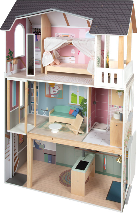 Nowoczesna willa drewniany domek dla lalek Small Foot