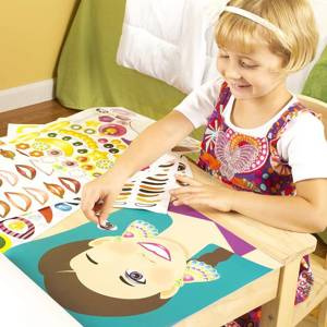 Zestaw kreatywny z naklejkami Twarze Melissa & Doug