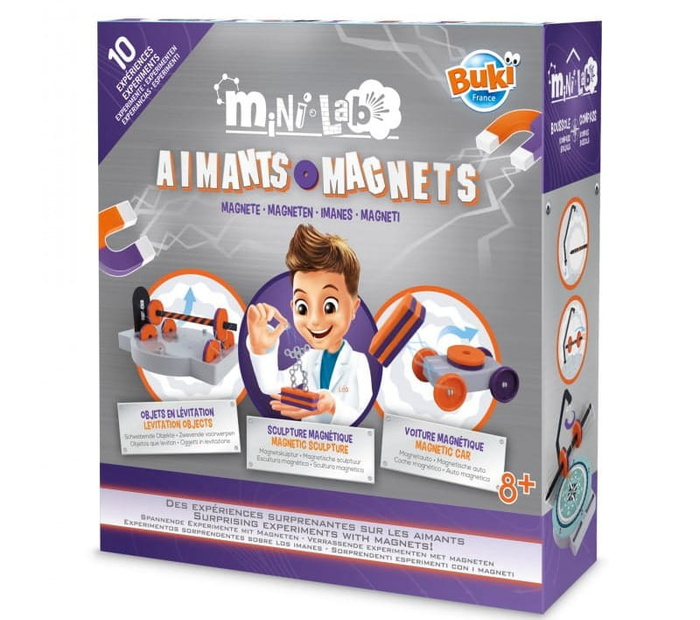 Magnesy Mini lab 10 eksperymentów Buki