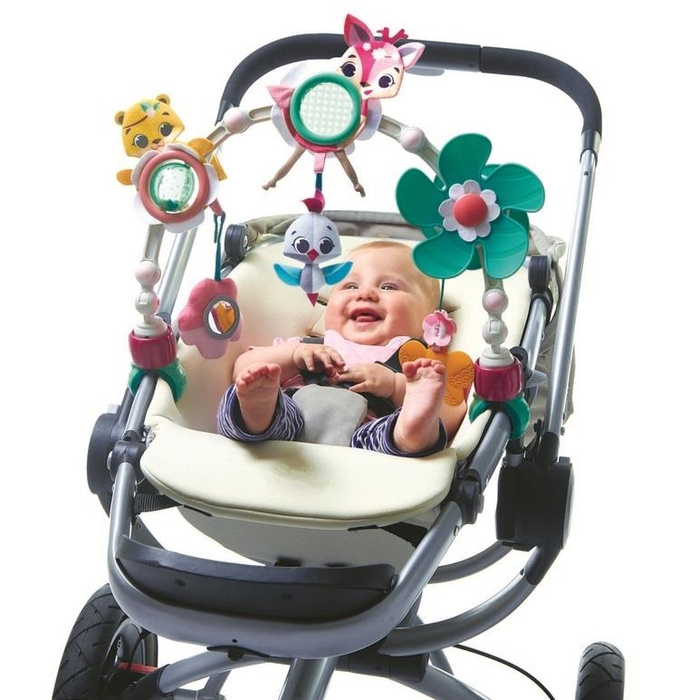 Tiny Love Pałąk z interaktywnymi zabawkami do wózka, fotelika i leżaczka w podróży i w domu Świat Małej Księżniczki