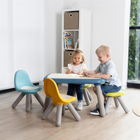 Smoby Krzesełko z oparciem dla dzieci ogrodowe zielone wytrzymały i ergonomiczny Mebel