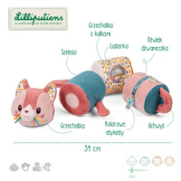 Rozkładany wałek dźwiękowy 4-elementowy Kotka Jeanne Lilliputiens