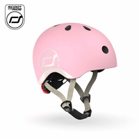 SCOOTANDRIDE Dziecięcy Kask i Ochraniacze Rose XXS-S ochronny Zestaw 1-5 lat