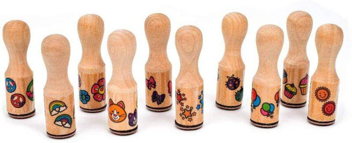 Zestaw drewnianych stempelków Happy Melissa & Doug 