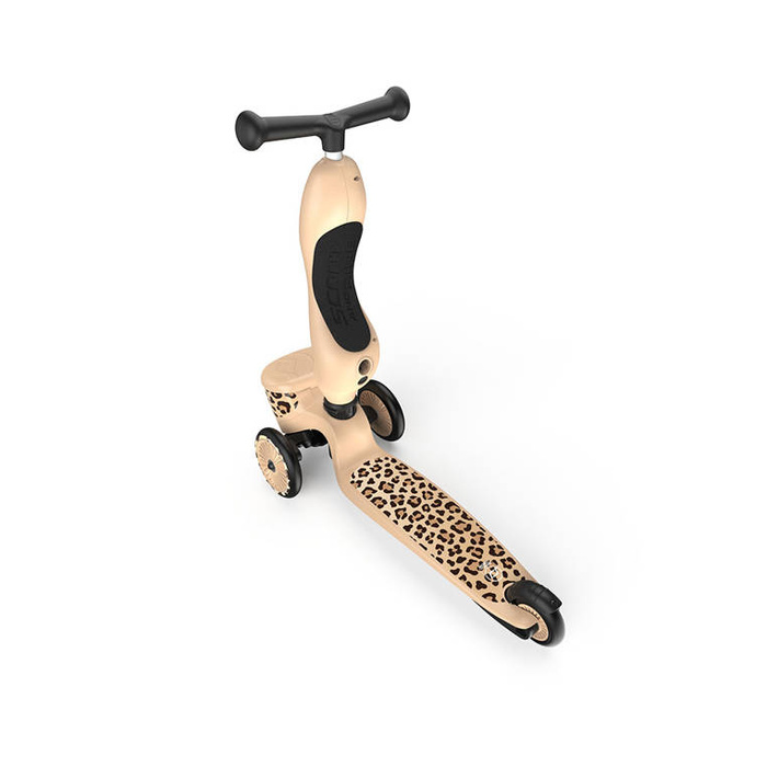 Highwaykick 1 Lifestyle 2w1 Jeździk i hulajnoga z zamykanym schowkiem 1-5 lat Leopard SCOOTANDRIDE