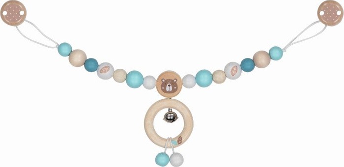 Przywieszka do wózka z klipsami miś Goki Baby