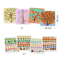 Djeco Drzewa kolorowe Ilustracje do ozdobienia kreatywna Zabawa plastyczna dla dzieci 3–6 lat