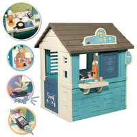 Smoby Domek ogrodowy Lodziarnia Sweety Corner Okna z żaluzjami i Akcesoria do zabawy w sklep