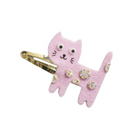 Zestaw kreatywny dla dzieci do tworzenia biżuterii brokatowe spinki do włosów Pieski i kotki Janod