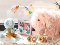 Pacynki na palec Motyle 3 sztuki Natural Historian Manhattan Toy