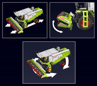 MOULD KING zdalnie sterowany Kombajn Harvester KLAIRE LEXOR Klocki 1347 elementów