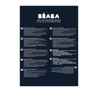 Podwójny laktator elektryczny 2x180 ml Night Blue Beaba