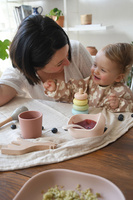 Beaba Komplet naczyń z silikonu pink