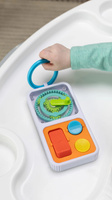 Trzy sensoryczne kwadraty PlayTab Zestaw 4 z kołem zębatym Fat Brain Toy