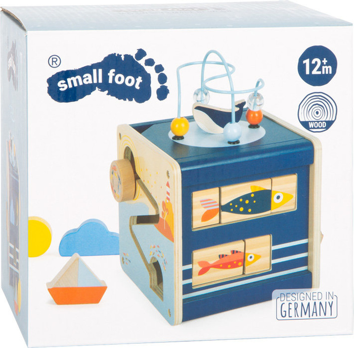 Drewniana kostka edukacyjna motoryczna Ocean Small Foot