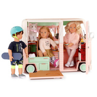 Kamper kempingowy z wyposażeniem 55 elementów Country Cruising Camper Set Our Generation