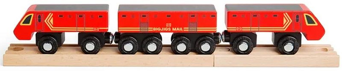 Pociąg pocztowy Bigjigs Rail zabawki drewniane