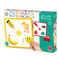 Puzzle dla dzieci 6w1 Kolory Goula