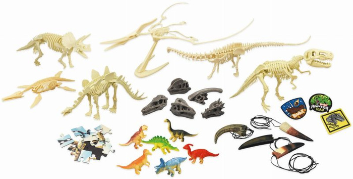 Pudełko 25 niespodzianek z dinozaurami Buki 2135