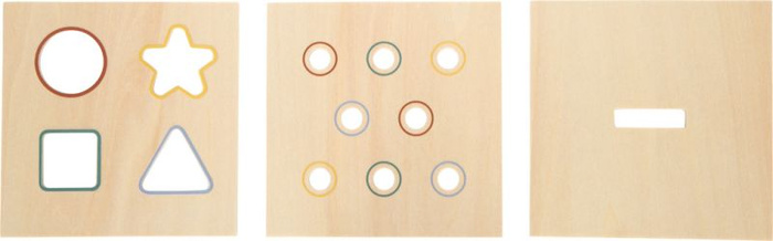Drewniany sorter dla dzieci kształty i kolory Montessori Small Foot