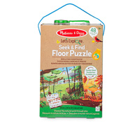 Dwustronne puzzle podłogowe 2w1 szukaj i znajdź Let’s Explore 48 el. Melissa & Doug
