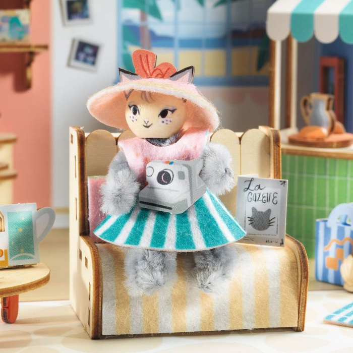 Drewniany domek dla lalek diy mini Mi House Mia Djeco 