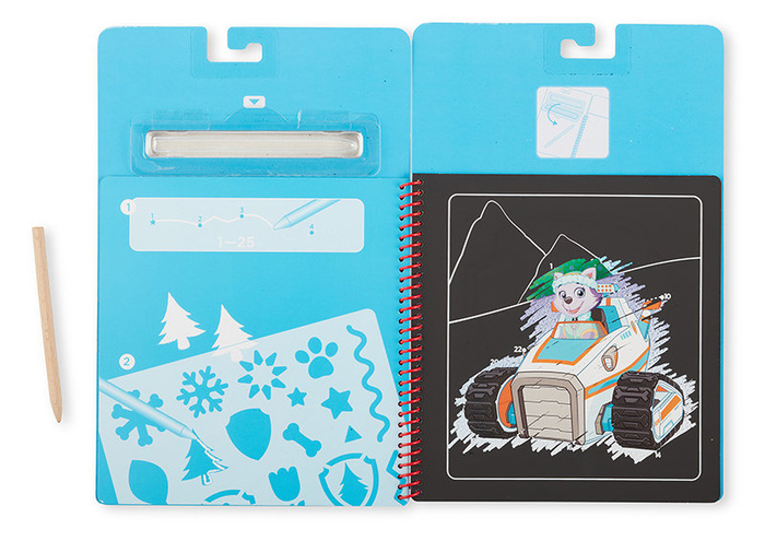 Książeczka ze zdrapywankami Psi Patrol Scratch Art Pad – Skye Melissa and Doug