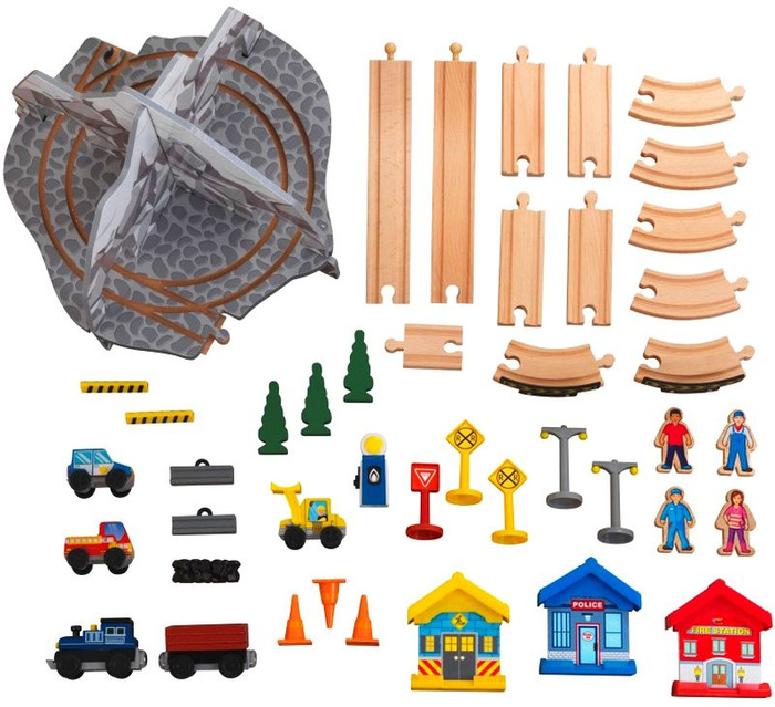 Drewniana kolejka górska dla dzieci stolik z akcesoriami Rocky Mountain KidKraft