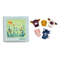 Lilliputiens Książeczka aktywizująca z mini-pacynkami Młode zwierzątka dla niemowląt i maluchów