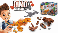 Zestaw 3 dinozaury do skręcania dla dzieci Buki – zrób to sam