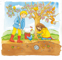 Układanka drewniana puzzle Słoneczniki Goki 