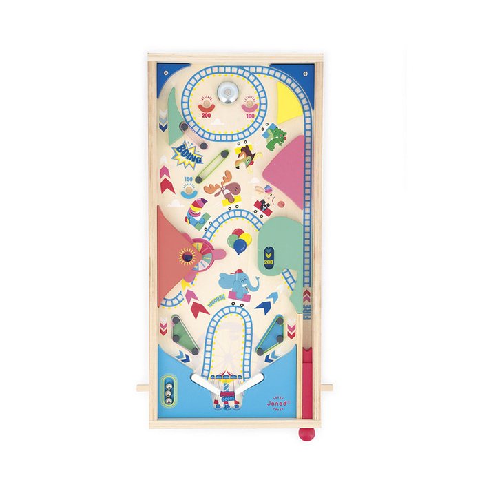 Pinball drewniana gra zręcznościowa Applepop Janod