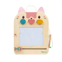 Lilliputiens Kotka Jeanne drewniana Tablica-Znikopis z magnetycznymi klockami