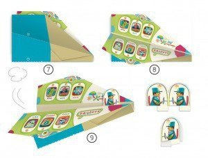Zestaw do robienia samolotów z origami Djeco