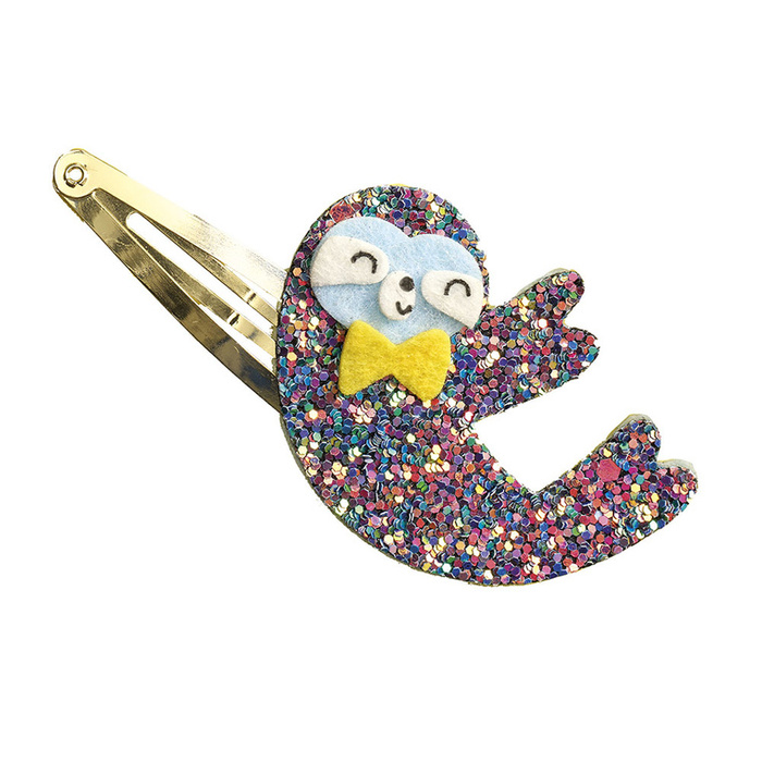 Zestaw kreatywny dla dzieci do tworzenia biżuterii Brokatowe spinki do włosów Egzotyczne zwierzęta Janod